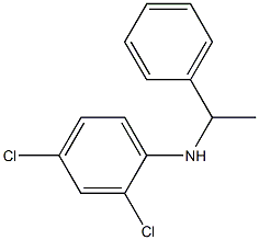 2,4-dichloro-N-(1-phenylethyl)aniline 结构式