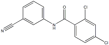 2,4-dichloro-N-(3-cyanophenyl)benzamide Struktur