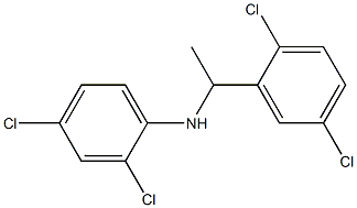 2,4-dichloro-N-[1-(2,5-dichlorophenyl)ethyl]aniline Structure