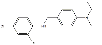 2,4-dichloro-N-{[4-(diethylamino)phenyl]methyl}aniline 结构式