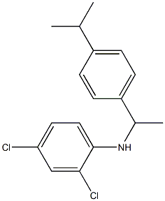 2,4-dichloro-N-{1-[4-(propan-2-yl)phenyl]ethyl}aniline Struktur