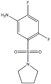 2,4-difluoro-5-(pyrrolidine-1-sulfonyl)aniline,,结构式