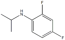 2,4-difluoro-N-(propan-2-yl)aniline,,结构式