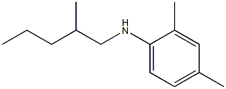 2,4-dimethyl-N-(2-methylpentyl)aniline 化学構造式