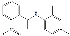 2,4-dimethyl-N-[1-(2-nitrophenyl)ethyl]aniline,,结构式
