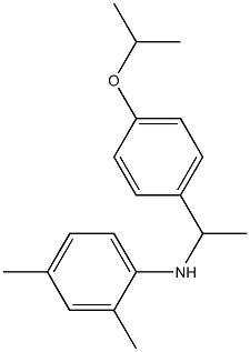 2,4-dimethyl-N-{1-[4-(propan-2-yloxy)phenyl]ethyl}aniline,,结构式