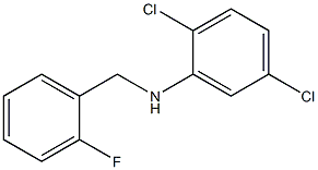 2,5-dichloro-N-[(2-fluorophenyl)methyl]aniline Struktur