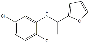 2,5-dichloro-N-[1-(furan-2-yl)ethyl]aniline,,结构式