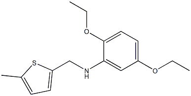  2,5-diethoxy-N-[(5-methylthiophen-2-yl)methyl]aniline