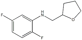 2,5-difluoro-N-(oxolan-2-ylmethyl)aniline Struktur
