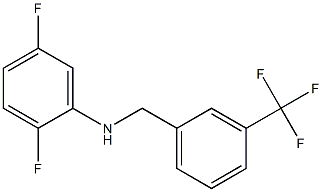 2,5-difluoro-N-{[3-(trifluoromethyl)phenyl]methyl}aniline 结构式