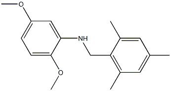 2,5-dimethoxy-N-[(2,4,6-trimethylphenyl)methyl]aniline