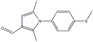  2,5-dimethyl-1-[4-(methylsulfanyl)phenyl]-1H-pyrrole-3-carbaldehyde