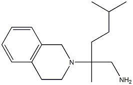 2,5-dimethyl-2-(1,2,3,4-tetrahydroisoquinolin-2-yl)hexan-1-amine,,结构式