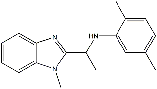 2,5-dimethyl-N-[1-(1-methyl-1H-1,3-benzodiazol-2-yl)ethyl]aniline