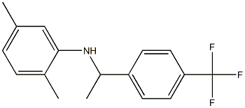 2,5-dimethyl-N-{1-[4-(trifluoromethyl)phenyl]ethyl}aniline 化学構造式