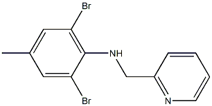 2,6-dibromo-4-methyl-N-(pyridin-2-ylmethyl)aniline Structure