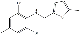 2,6-dibromo-4-methyl-N-[(5-methylthiophen-2-yl)methyl]aniline Structure