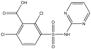2,6-dichloro-3-(pyrimidin-2-ylsulfamoyl)benzoic acid