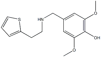 2,6-dimethoxy-4-({[2-(thiophen-2-yl)ethyl]amino}methyl)phenol