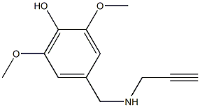 2,6-dimethoxy-4-[(prop-2-yn-1-ylamino)methyl]phenol Struktur