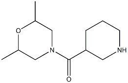 2,6-dimethyl-4-(piperidin-3-ylcarbonyl)morpholine,,结构式