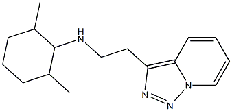 2,6-dimethyl-N-(2-{[1,2,4]triazolo[3,4-a]pyridin-3-yl}ethyl)cyclohexan-1-amine,,结构式