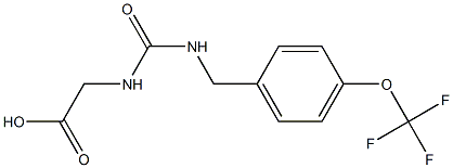 2-[({[4-(trifluoromethoxy)phenyl]methyl}carbamoyl)amino]acetic acid Struktur