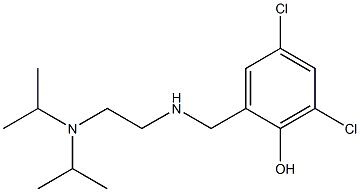 2-[({2-[bis(propan-2-yl)amino]ethyl}amino)methyl]-4,6-dichlorophenol Structure