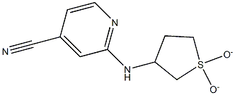 2-[(1,1-dioxidotetrahydrothien-3-yl)amino]isonicotinonitrile Struktur