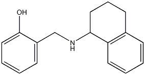 2-[(1,2,3,4-tetrahydronaphthalen-1-ylamino)methyl]phenol,,结构式