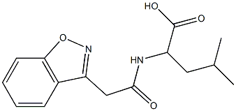 2-[(1,2-benzisoxazol-3-ylacetyl)amino]-4-methylpentanoic acid Structure