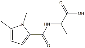 2-[(1,5-dimethyl-1H-pyrrol-2-yl)formamido]propanoic acid Structure