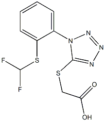 2-[(1-{2-[(difluoromethyl)sulfanyl]phenyl}-1H-1,2,3,4-tetrazol-5-yl)sulfanyl]acetic acid