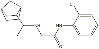 2-[(1-{bicyclo[2.2.1]heptan-2-yl}ethyl)amino]-N-(2-chlorophenyl)acetamide Structure