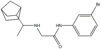  2-[(1-{bicyclo[2.2.1]heptan-2-yl}ethyl)amino]-N-(3-bromophenyl)acetamide