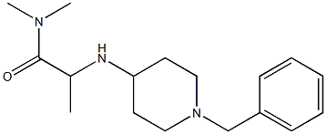 2-[(1-benzylpiperidin-4-yl)amino]-N,N-dimethylpropanamide Structure