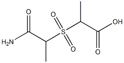 2-[(1-carbamoylethane)sulfonyl]propanoic acid