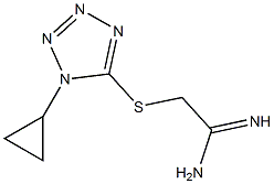 2-[(1-cyclopropyl-1H-1,2,3,4-tetrazol-5-yl)sulfanyl]ethanimidamide