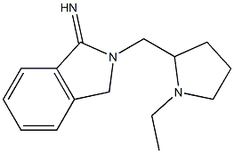 2-[(1-ethylpyrrolidin-2-yl)methyl]-2,3-dihydro-1H-isoindol-1-imine 化学構造式