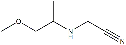 2-[(1-methoxypropan-2-yl)amino]acetonitrile Structure