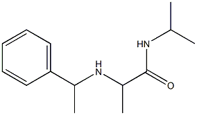 2-[(1-phenylethyl)amino]-N-(propan-2-yl)propanamide 结构式
