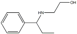 2-[(1-phenylpropyl)amino]ethan-1-ol,,结构式
