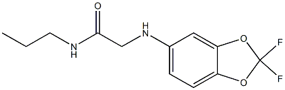 2-[(2,2-difluoro-2H-1,3-benzodioxol-5-yl)amino]-N-propylacetamide