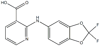 2-[(2,2-difluoro-2H-1,3-benzodioxol-5-yl)amino]pyridine-3-carboxylic acid 结构式