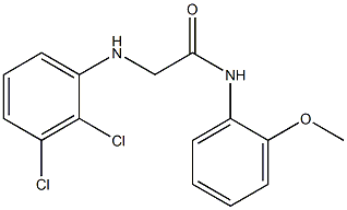 2-[(2,3-dichlorophenyl)amino]-N-(2-methoxyphenyl)acetamide Structure