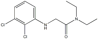 2-[(2,3-dichlorophenyl)amino]-N,N-diethylacetamide,,结构式