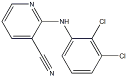 2-[(2,3-dichlorophenyl)amino]pyridine-3-carbonitrile Struktur