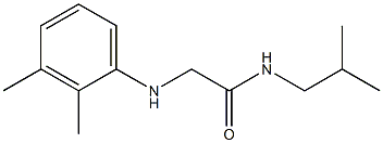 2-[(2,3-dimethylphenyl)amino]-N-(2-methylpropyl)acetamide,,结构式