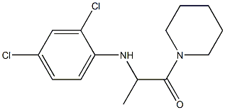 2-[(2,4-dichlorophenyl)amino]-1-(piperidin-1-yl)propan-1-one Struktur